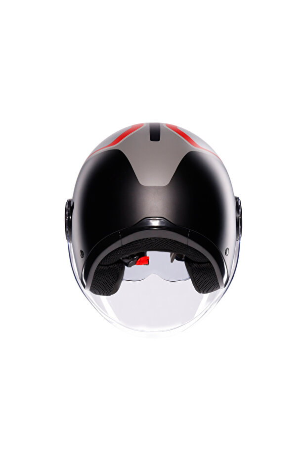 Eteres Scaglieri Matt Grey Red Açık Kask - 5