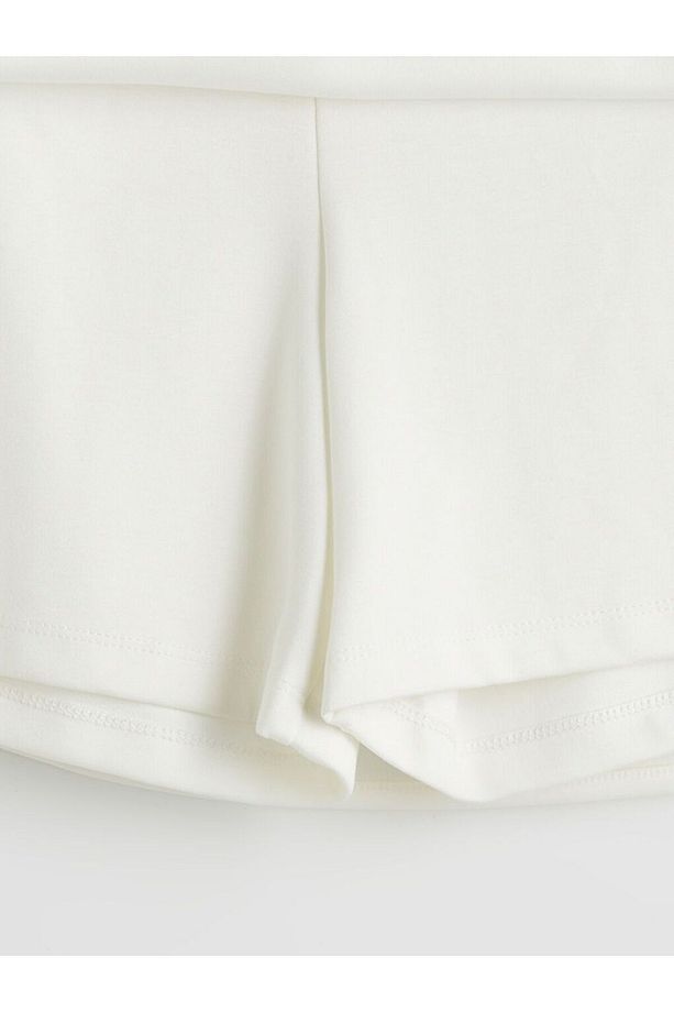 Natuvera Beli Lastikli Spor Şort Etek - 5