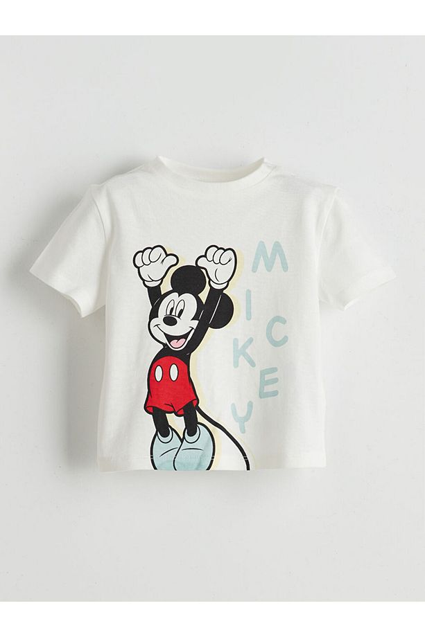 Yeni Sezon Mickey Mouse Baskili Erkek Bebek Tisort ve Sort 2'li - S5HM87Z1 - 2