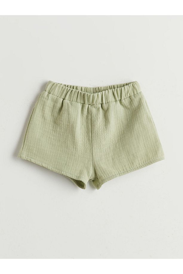 Yeni Sezon Bisiklet Yaka Muslin Kiz Bebek Bluz ve Sort 2'li - S5J965Z1 - 3