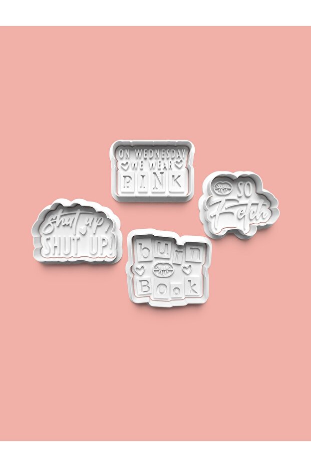 Girls Cookie Mold and Sugar Dough Mold Set of 4