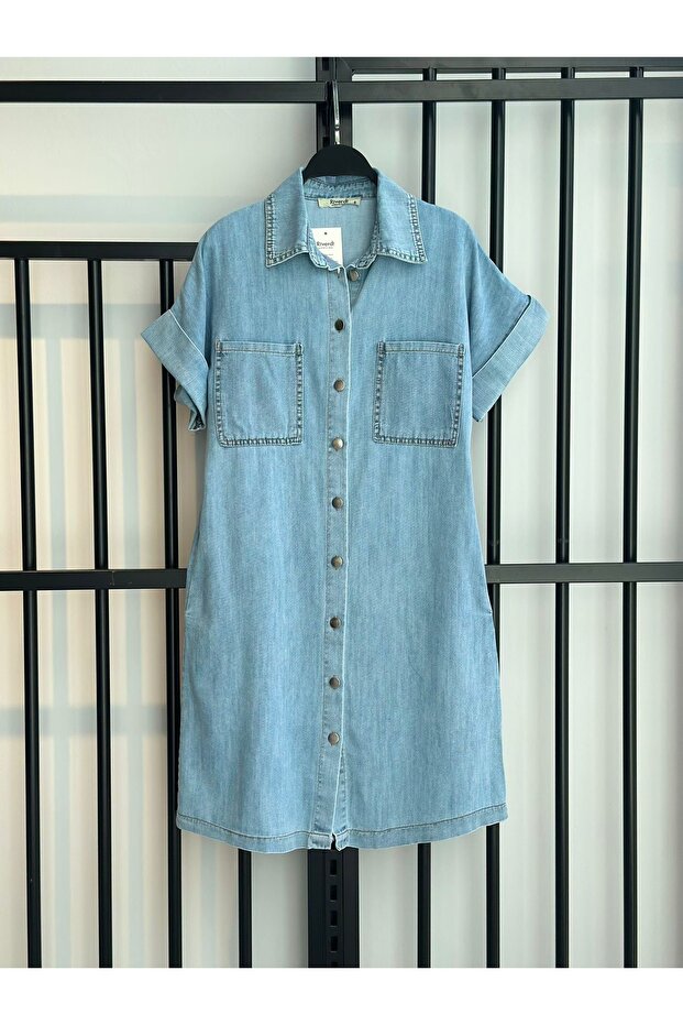 Denim elbise - 1