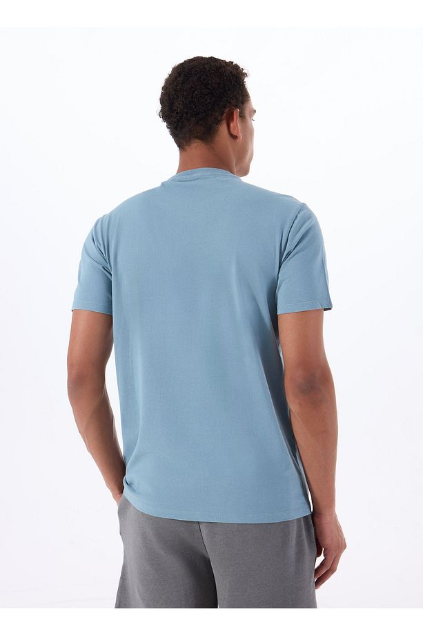 Bisiklet Yaka Desenli Çok Renkli Erkek T-Shirt M5GI38KBW41F7IK SS BSC GUESS WORLD - 5