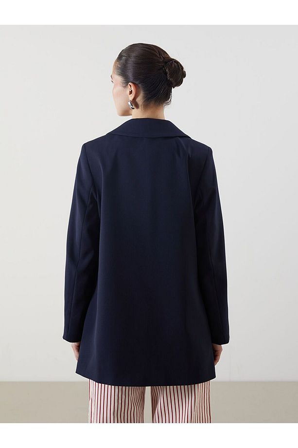 LCW Modest Loose Fit Kadın Blazer Ceket - 4