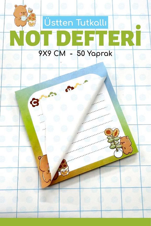 Note Pad Bloknot Not Defteri Not Kağıdı Ödev Defteri 9x9 Cm-T1392 - 3