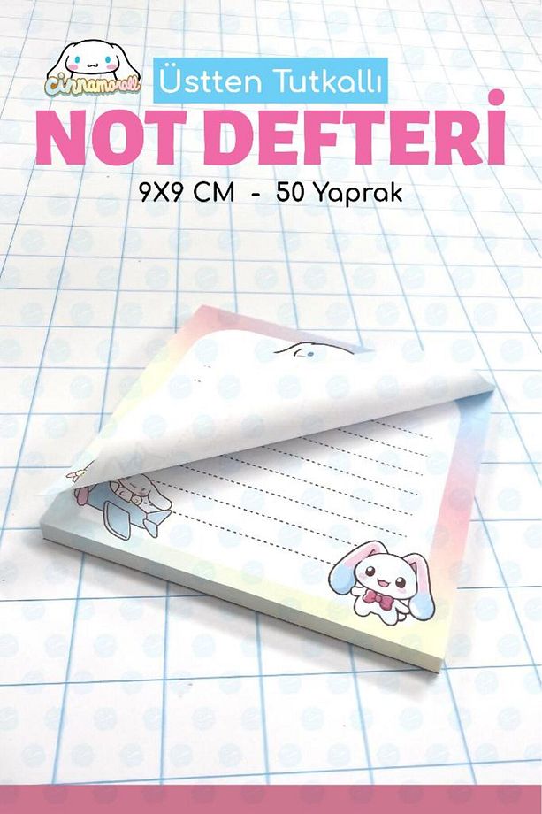 Note Pad Bloknot Not Defteri Not Kağıdı Ödev Defteri 9x9 Cm-T1392 - 4