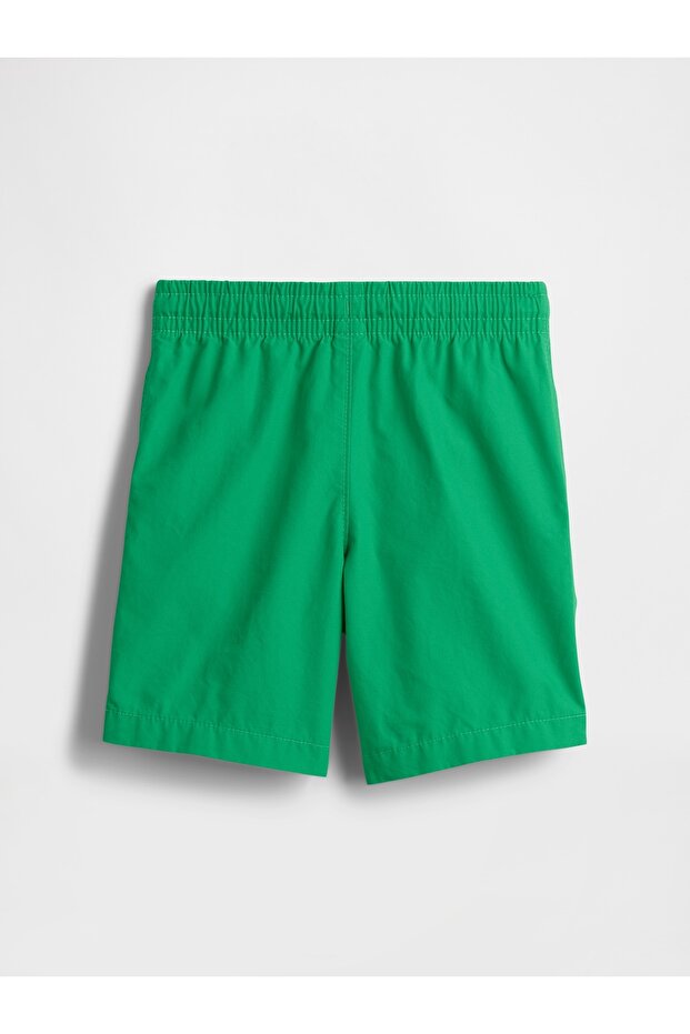 Erkek Bebek Yeşil Poplin Pull-On Şort - 3
