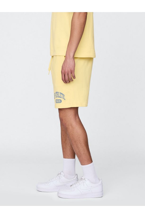 Erkek Sarı VintageSoft Athletic Gap Logo Easy Şort - 4