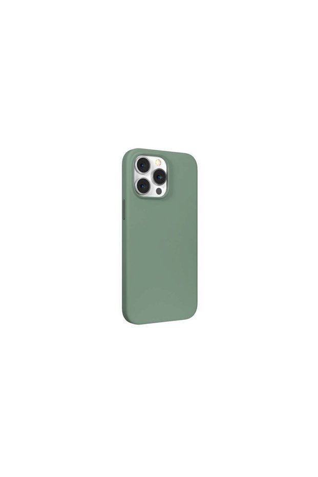 Husa iPhone 14 Plus Silicon Nature Series Light Green