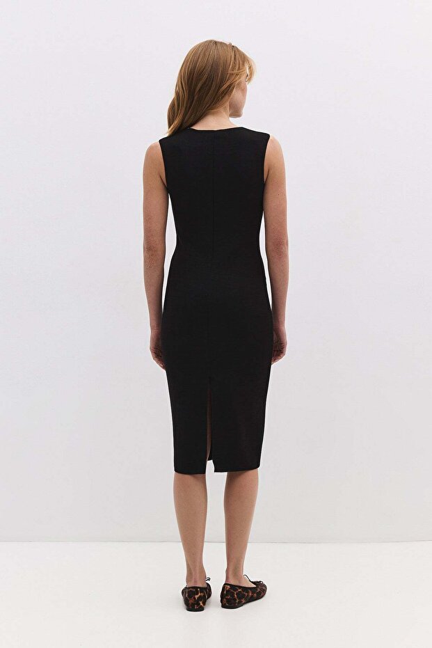 Midikleid mit Schlitz - 6