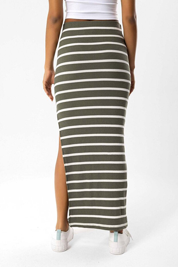 Maxirock mit Schlitz - 5