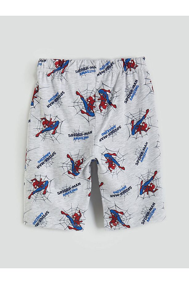 LCW Kids Kirmizi Spider-Man Baskılı Erkek Çocuk Şortlu Pijama Takım - 5