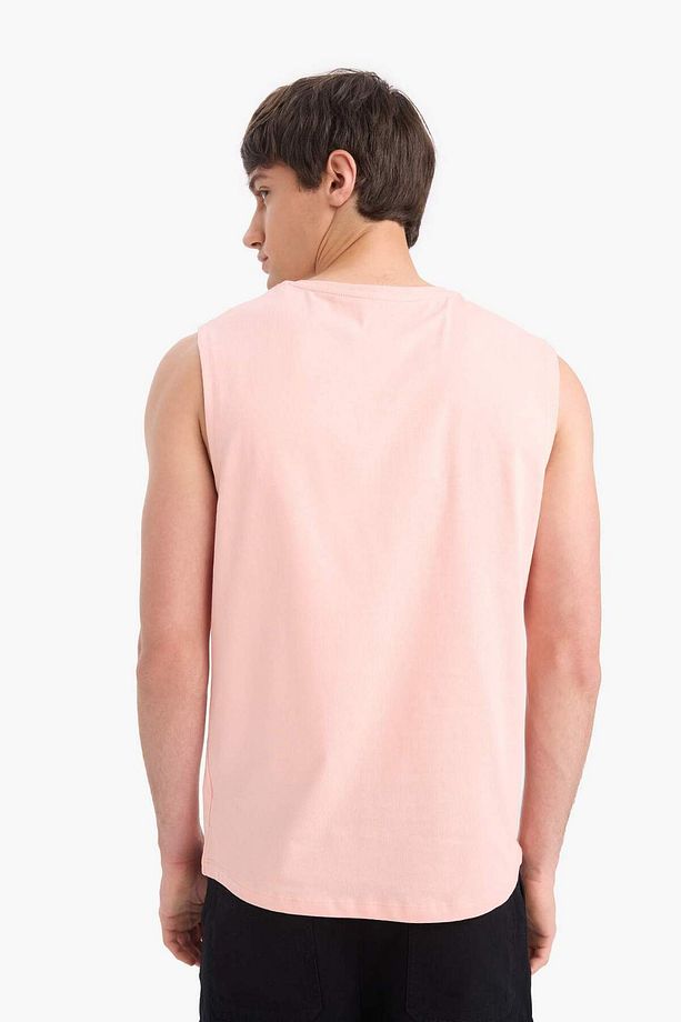 %100 Pamuk Regular Fit Baskılı Bisiklet Yaka Atlet E5191AX25SM - 6