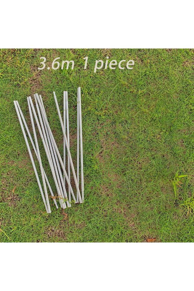 3.6 meters 1 piece Replacement Tent Pole 8mm Aluminum Tent Rod 3.6m 4m 4.4m Outdoor Camping Fibregla