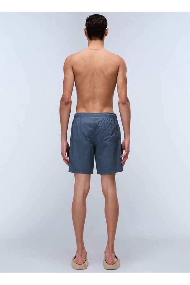 NP0A4IBKG1Y1-V-BOX LOGO Gri Regular Fit Erkek Şort Mayo - 2