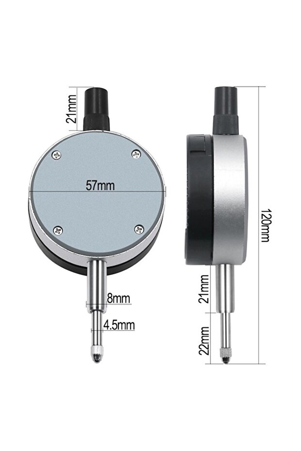 Digital Dial Indicator 0-12.7 mm with Data Output, Precision 0.01 mm - 3
