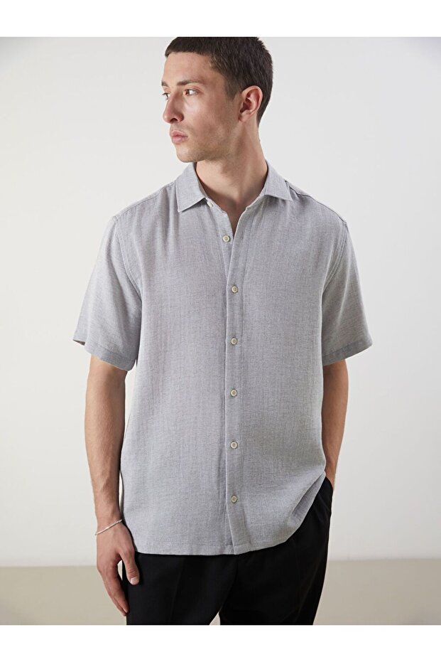 LCW Vision Regular Fit Short Sleeve Men's Shirt