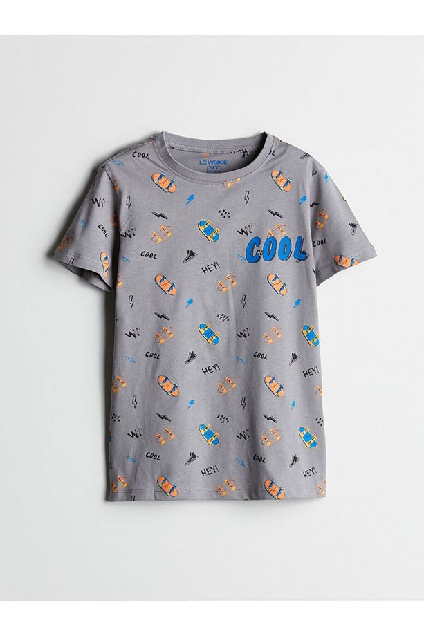 LCW Kids Bisiklet Yaka Erkek Çocuk Şortlu Pijama Takımı - 2