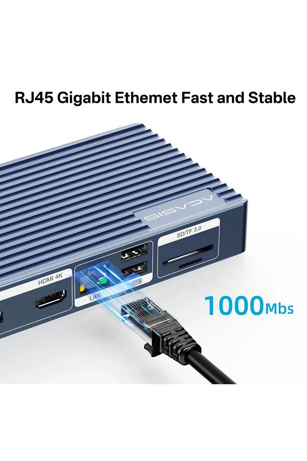 TB4011 11 in 1 Thunderbolt 4, 3.5mm Audio, SD/TF Kart Docking Station (Adaptörlü) (AC-TB4011) - 3