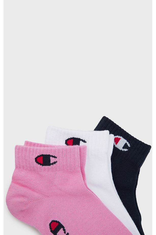 Basics 3pk Quarter Socks Pembe Unisex Çorap-U20099-PS009 - 2