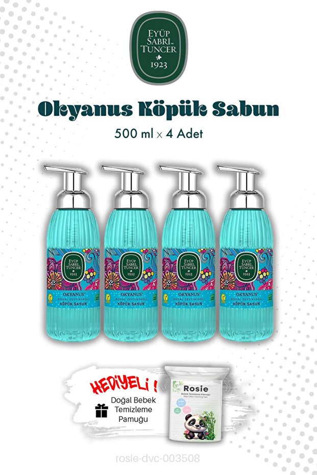 500 ml Ocean Foam Soap X4 and Rosie