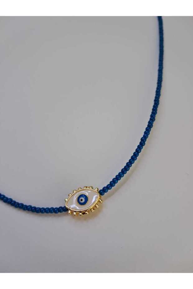 Nazar mavi boncuk kolye - 4