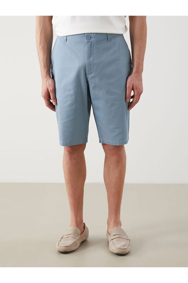 LCWAIKIKI Classic Standart Kalıp Gabardin Erkek Şort - 2