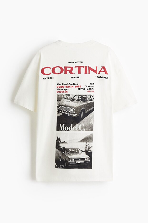 Baskılı Oversize Tişört - 5