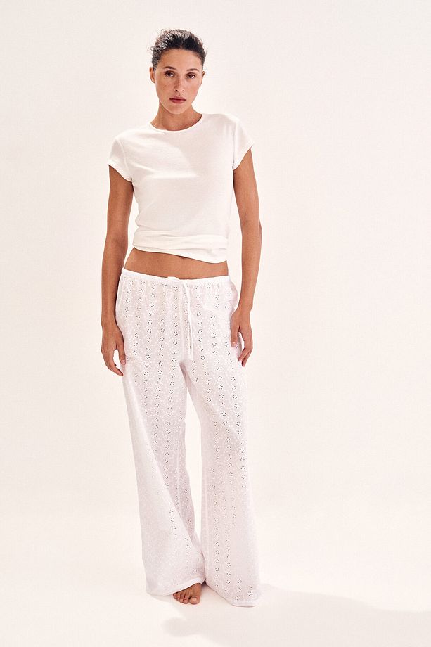 Nakış İşlemeli Pijama Altı - 3
