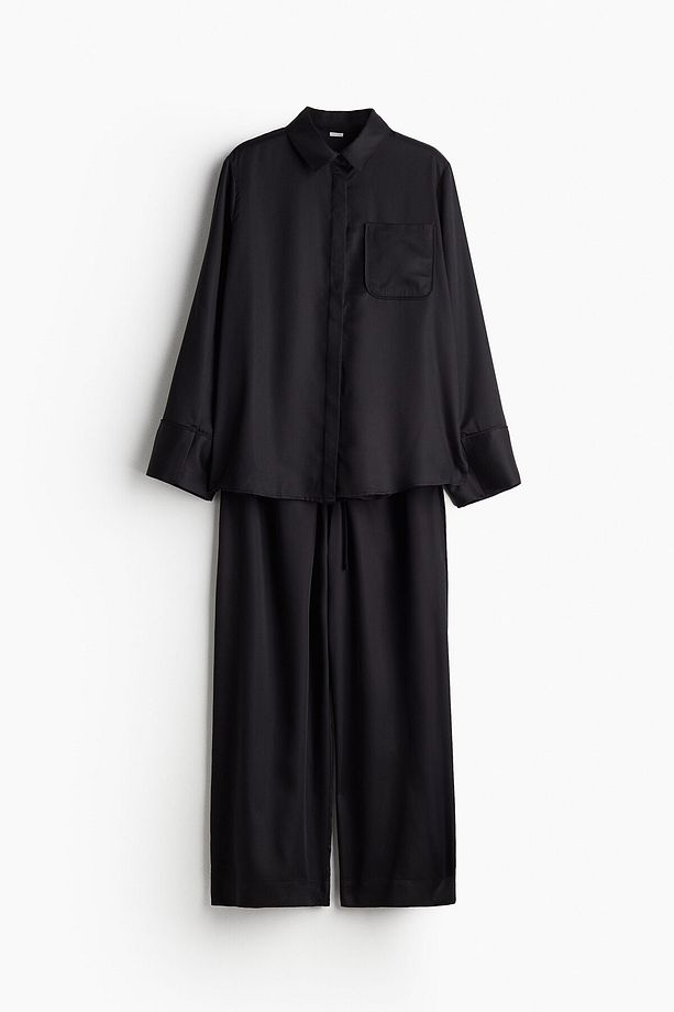 Saten Pijama Takımı - 1