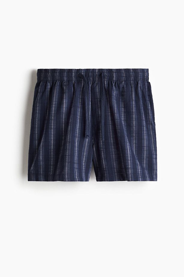 Gömlek ve Şortlu Pamuklu Pijama Takımı - 7