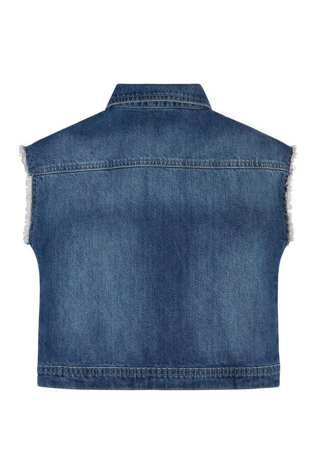 DENIM VEST W/EMBROID - 2