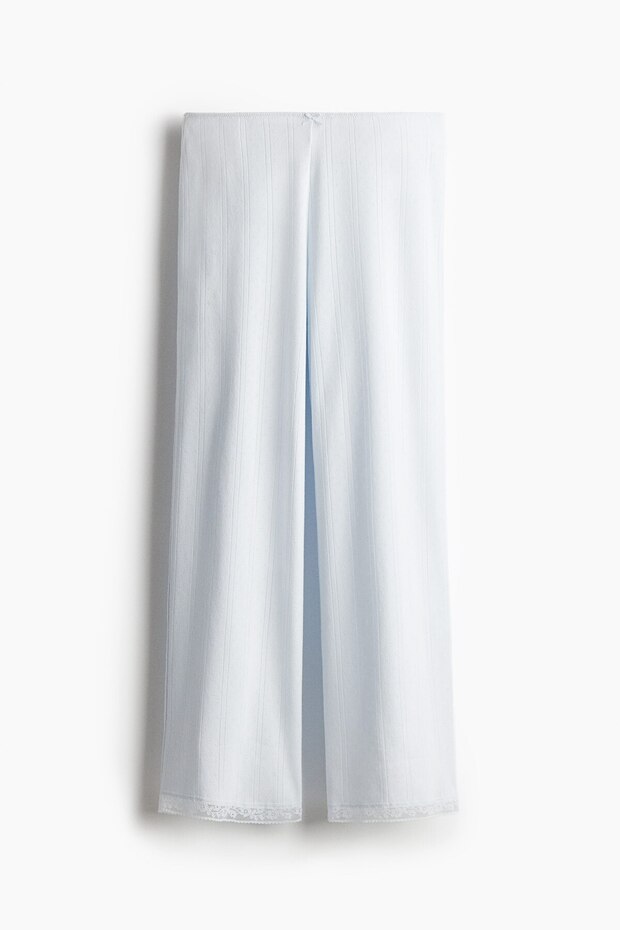 Delik Desenli Pijama Altı - 4