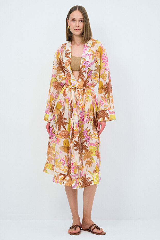 Desenli Kimono