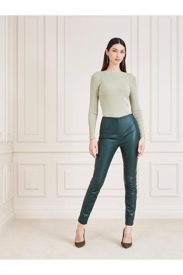 Paralin Kadın Deri Pantolon - 2