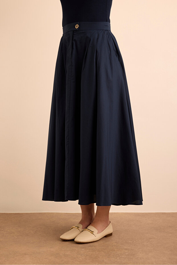 Cotton Evaze Etek - 4