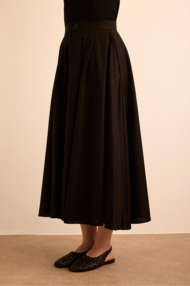 Cotton Evaze Etek - 5