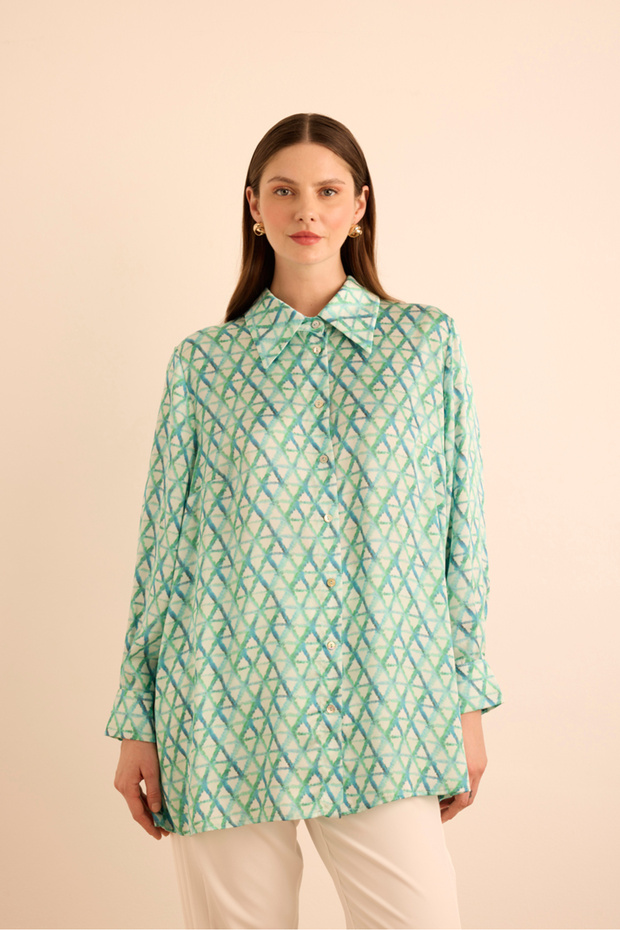 Geometric Patterned Tunic - 3