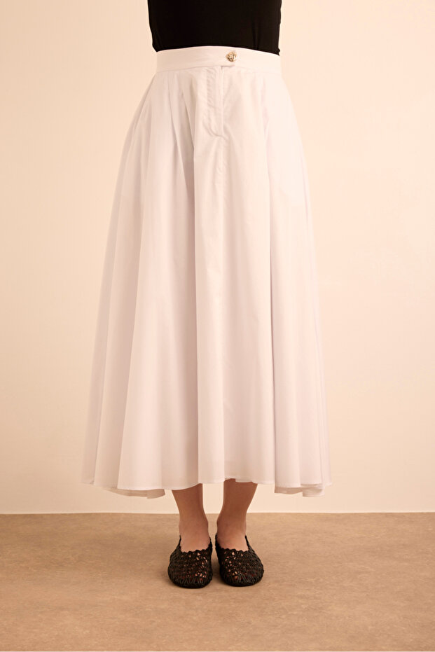 Cotton Evaze Etek - 3