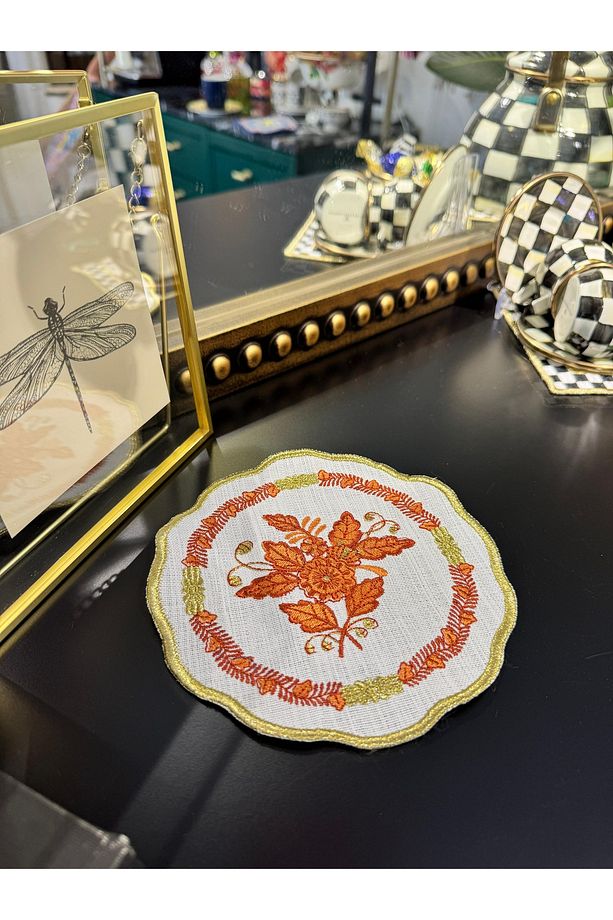 APPONYİ UYUMLU TURUNCU SUNUM PEÇETESİ - 1