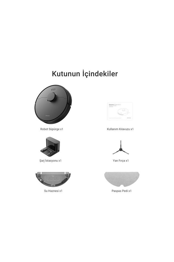 En Hızlı D9 Max Gen 2 Vacuumix Mop Robot Süpürge , 6000 Pa Vormax , 570 Ml , Siyah - 2