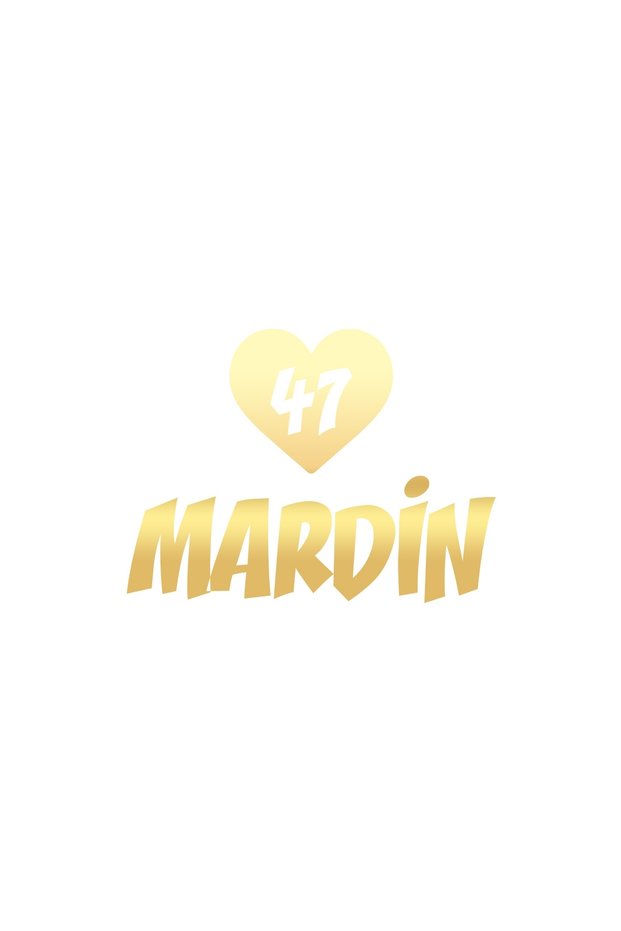 Heart 47 Mardin Car Sticker 17X17 cm Gold