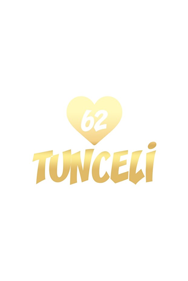 Heart 63 Şanlıurfa Car Sticker 17X17 cm Gold
