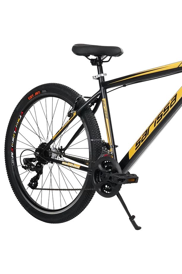 Sarissa Moon 26" Jant MTB Ön Amortisörlü Shimano 21 Vites V Fren Wake Gidon Dağ Bisikleti Siyah Sarı - 5