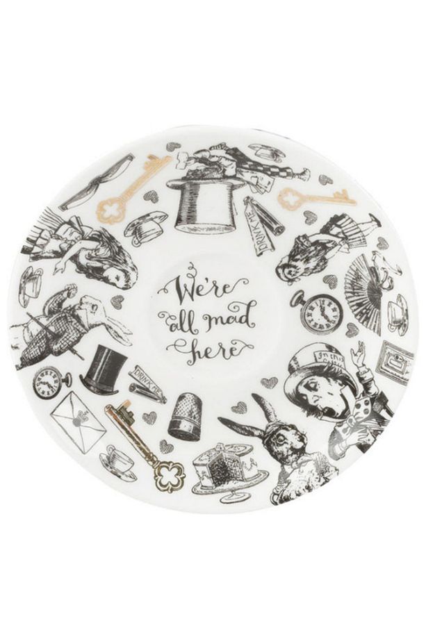 x V&A Alice In Wonderland 100ml Porselen Kahve Fincanı - 2