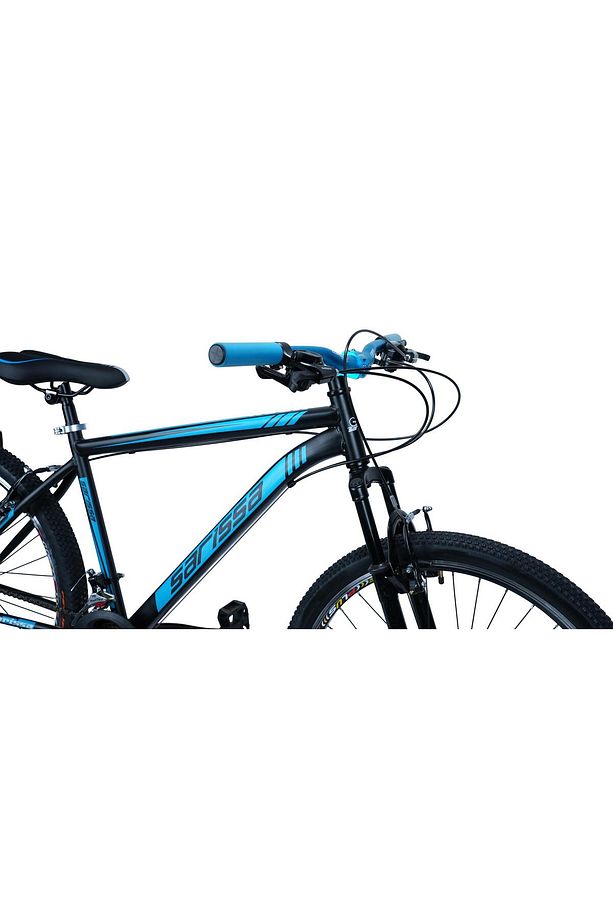 Sarissa Moon 26" Jant MTB Ön Amortisörlü Shimano 21 Vites V Fren Wake Gidon Dağ Bisikleti Siyah Mavi - 4