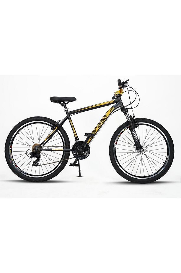 Sarissa Moon 26" Jant MTB Ön Amortisörlü Shimano 21 Vites V Fren Wake Gidon Dağ Bisikleti Siyah Sarı - 1