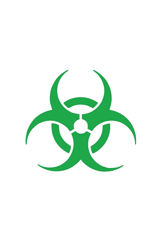 Chemical Emblem Car Sticker 17X17 cm Green