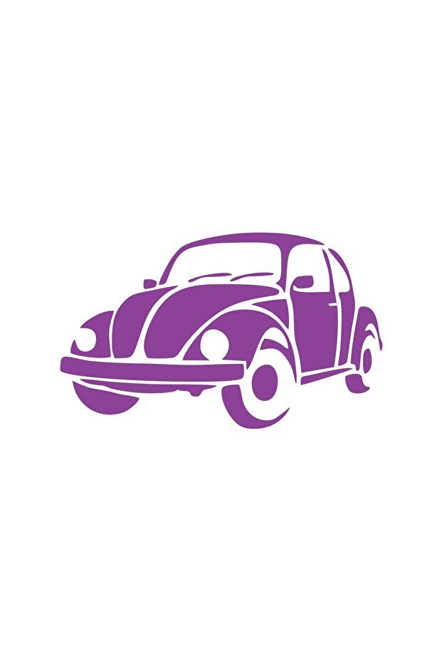Tosbag Car Sticker 17X17 cm Purple