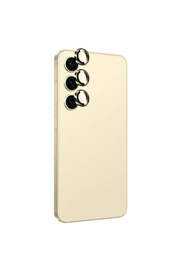 واقي عدسة كاميرا Galaxy S24 تيتانيوم تيتانيوم بريميوم THTTerli - أصفر